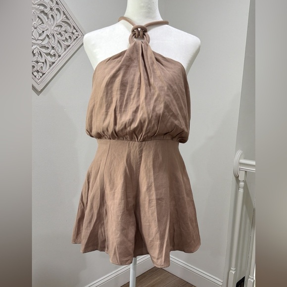 DO+BE Other - DO+BE Halter Neck Dress in Brown